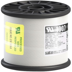 【UL1007 AWG20 100M WH】KYОWA UL耐熱ビニル絶縁電線 UL1007 AWG20 100M 白