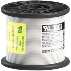 【UL1007 AWG22 100M WH】KYОWA UL耐熱ビニル絶縁電線 UL1007 AWG22 100M 白