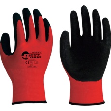 【LA304-RD-1P-M】BESTGRIP 天然ゴム薄手 レッド M