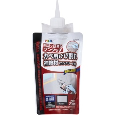 【313133】アサヒペン ワンタッチ カベ用ひび割れ補修材 200ML W108ライトグレー