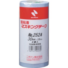 【252AH-30】ニチバン 弱粘着マスキングテープ252AH 30mmX18m 4巻/PK