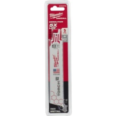 【48-00-5712】milwaukee TORCH金工用レシプロソーブレード 10TPI 152mm(5本パック)