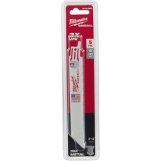 【48-00-5092】milwaukee THIN KERF金工用レシプロソーブレード 10TPI 152mm(5本パック)