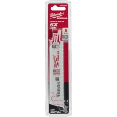 【48-00-5786】milwaukee TORCH金工用レシプロソーブレード 24TPI 152mm(5本パック)