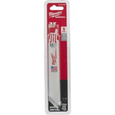 【48-00-5182】milwaukee THIN KERF金工用レシプロソーブレード 14TPI 152mm(5本パック)