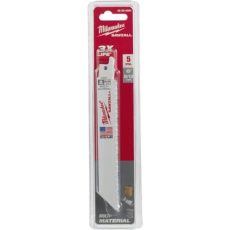 【48-00-5091】milwaukee 多目的レシプロソーブレード 8/12 TPI 152mm(5本パック)
