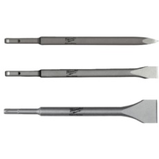 【4932430001】milwaukee SDS PLUSチゼルセット(ブルポイント・コールド・ワイド)