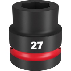 【49-66-6592】milwaukee SHOCKWAVE IMPACT DUTY インパクトソケット 1インチ(25.4mm)角 27mm