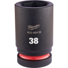 【4932480430】milwaukee SHOCKWAVE IMPACT DUTY ディープインパクトソケット 1インチ(25.4mm)角 38mm