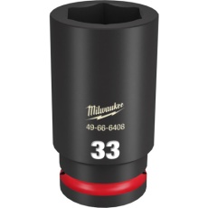 【49-66-6408】milwaukee SHOCKWAVE IMPACT DUTY ディープインパクトソケット 3/4インチ(19mm)角 33mm
