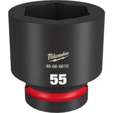 【49-66-6610】milwaukee SHOCKWAVE IMPACT DUTY インパクトソケット 1インチ(25.4mm)角 55mm