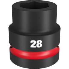 【49-66-6593】milwaukee SHOCKWAVE IMPACT DUTY インパクトソケット 1インチ(25.4mm)角 28mm