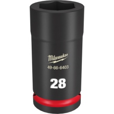 【49-66-6403】milwaukee SHOCKWAVE IMPACT DUTY ディープインパクトソケット 3/4インチ(19mm)角 28mm