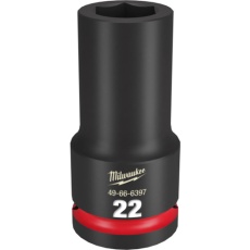 【49-66-6397】milwaukee SHOCKWAVE IMPACT DUTY ディープインパクトソケット 3/4インチ(19mm)角 22mm