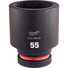 【4932480436】milwaukee SHOCKWAVE IMPACT DUTY ディープインパクトソケット 1インチ(25.4mm)角 55mm