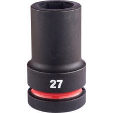 【4932480424】milwaukee SHOCKWAVE IMPACT DUTY ディープインパクトソケット 1インチ(25.4mm)角 27mm