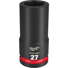 【49-66-6402】milwaukee SHOCKWAVE IMPACT DUTY ディープインパクトソケット 3/4インチ(19mm)角 27mm