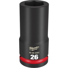 【49-66-6401】milwaukee SHOCKWAVE IMPACT DUTY ディープインパクトソケット 3/4インチ(19mm)角 26mm