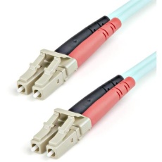 【A50FBLCLC1】光ファイバーケーブル/1m/OM3準拠/50/125/LC-LC/LSZH/アクア/光配線 マルチモード光パッチコード