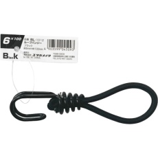 【BL-1012】ユタカメイク ゴム ループバンジー 6mm×100mm ブラック