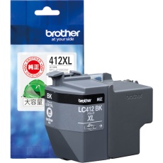 【LC412XLBK】brother インクカートリッジ ブラック(大容量)