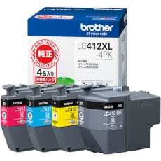 【LC412XL-4PK】brother インクカートリッジ 4色パック(大容量)