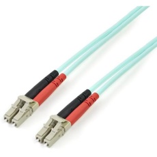 【A50FBLCLC5】光ファイバーケーブル/5m/OM3準拠/50/125/LC-LC/LSZH/アクア/光配線 マルチモード光パッチコード