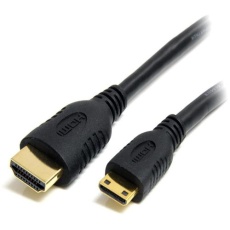 【HDACMM50CM】ディスプレイ変換ケーブル/Mini HDMI - HDMI 1.4/50cm/4K30Hz/ブラック/ビデオコンバーター