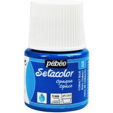 【295011】Pebeo 布用水性アクリル絵具セタカラー不透明色 45ml コバルトブルー