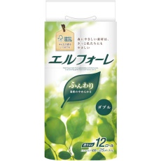 【21000603】エリエール エルフォーレ トイレットティシュー12R(ダブル)