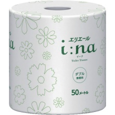 【21001141】エリエール i:naトイレットティシューダブル50m個包装・無香料(21000443/)