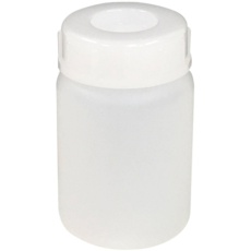 【101-5840302】KOKUGO PE広口瓶 白 100ml