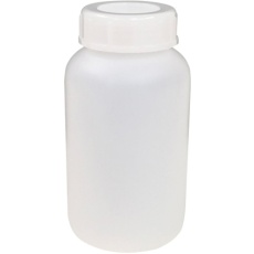 【101-5840502】KOKUGO PE広口瓶 白 500ml