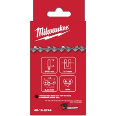 【49-16-2744】milwaukee 356mmトップハンドルチェーンソー用チェーン