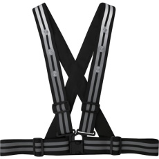 【NO6100-BK-F】喜多 LEDストレッチ安全ベルト(4.8cm幅) No6100 ブラック フリー
