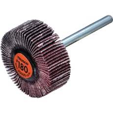 【TCF2510-CE-180】TRUSCO セラミックフラップホイール 軸径3mm #180 外径25×幅10×軸長30 (10個入)