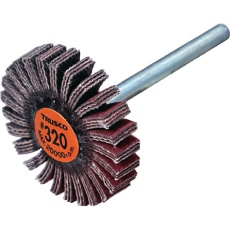 【TCF2005-CE-320】TRUSCO セラミックフラップホイール 軸径3mm #320 外径20×幅5×軸長30 (10個入)
