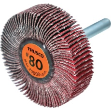 【TCF5015-CE-80】TRUSCO セラミックフラップホイール 軸径6mm #80 外径50×幅15×軸長40 (5個入)