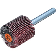 【TCF2525-CE-80】TRUSCO セラミックフラップホイール 軸径6mm #80 外径25×幅25×軸長40 (5個入)