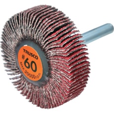 【TCF5015-CE-60】TRUSCO セラミックフラップホイール 軸径6mm #60 外径50×幅15×軸長40 (5個入)