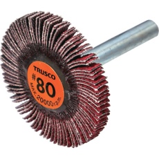 【TCF4005-CE-80】TRUSCO セラミックフラップホイール 軸径6mm #80 外径40×幅5×軸長40 (5個入)