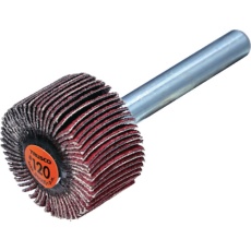 【TCF2515-CE-120】TRUSCO セラミックフラップホイール 軸径6mm #120 外径25×幅15×軸長40 (5個入)