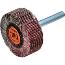 【TCF4015-CE-180】TRUSCO セラミックフラップホイール 軸径6mm #180 外径40×幅15×軸長40 (5個入)