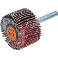 【TCF4025-CE-60】TRUSCO セラミックフラップホイール 軸径6mm #60 外径40×幅25×軸長40 (5個入)