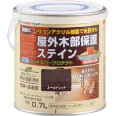 【00001-08916】アトムペイント 水性ウッドエバープロテクト 0.7L オールドレッド