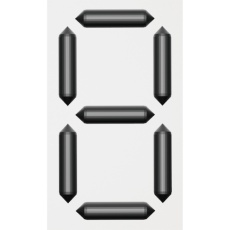 【413201】緑十字 くるっと3Dデジタル数字札 KDS-201 88×53×16mm 裏面マグネット付き