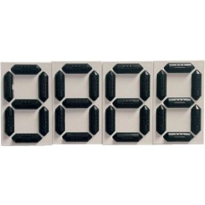 【413203】緑十字 くるっと3Dデジタル数字札 KDS-201 4個セット 88×53×16mm 裏面マグネット付き