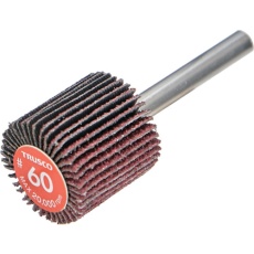 【EF2525-60】TRUSCO エコノミーフラップホイール 軸径6mm 外径25X幅25X軸長35 #60(5個入)