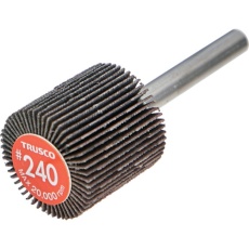 【EF2525-240】TRUSCO エコノミーフラップホイール 軸径6mm 外径25X幅25X軸長35 #240(5個入)