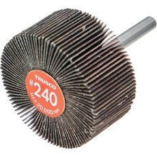 【EF5025-240】TRUSCO エコノミーフラップホイール 軸径6mm 外径50X幅25X軸長35 #240(5個入)